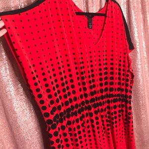 Red Dot Casual Dress